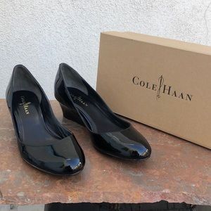 Air Talia Patent Leather Wedges